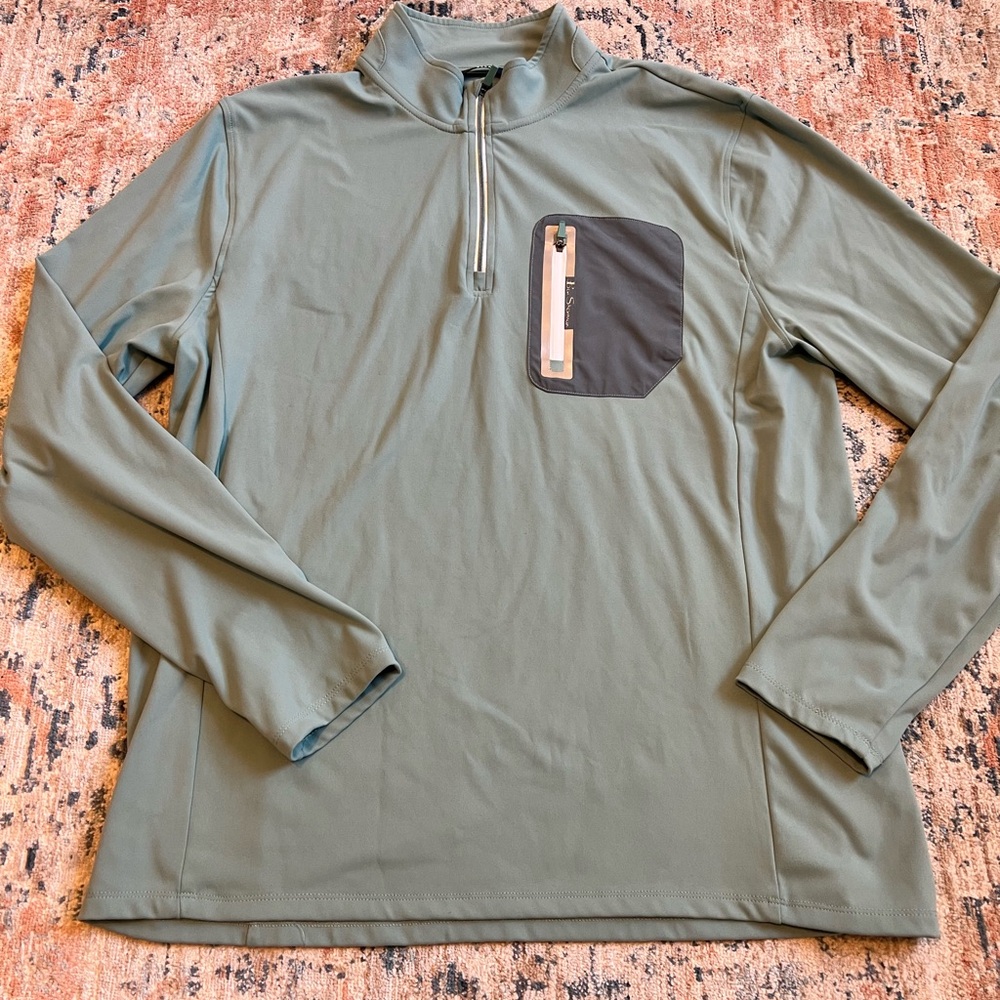 Ben Sherman Sport Light Sage Green Pullover